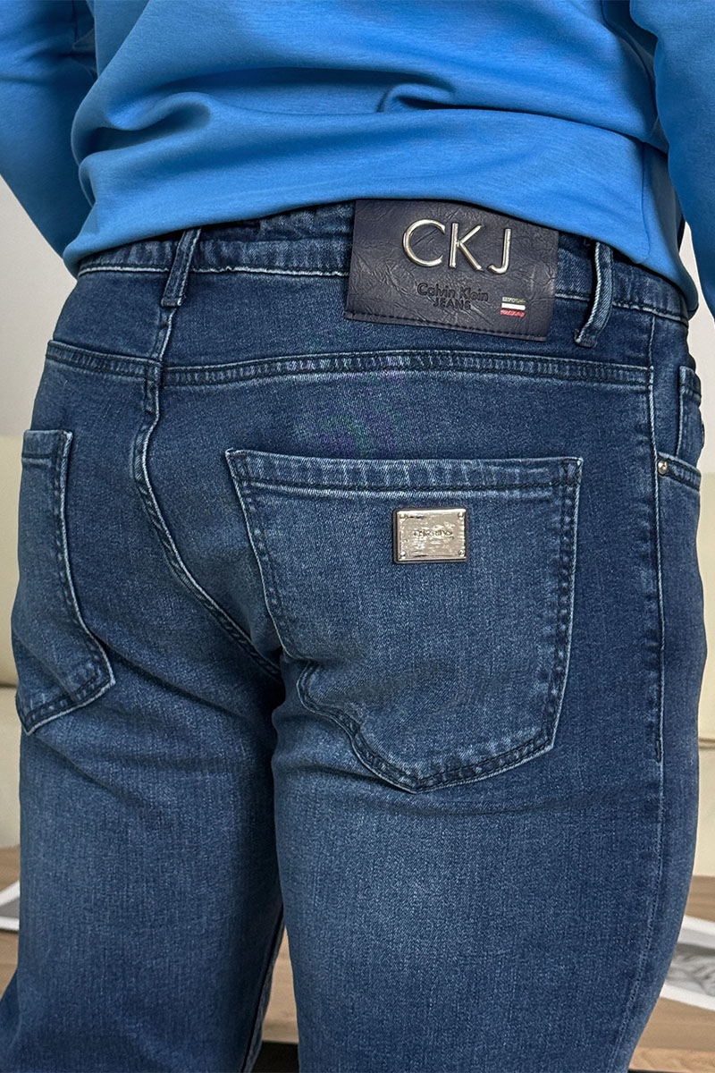 Calvin Klein Мужские синие джинсы logo-plaque 