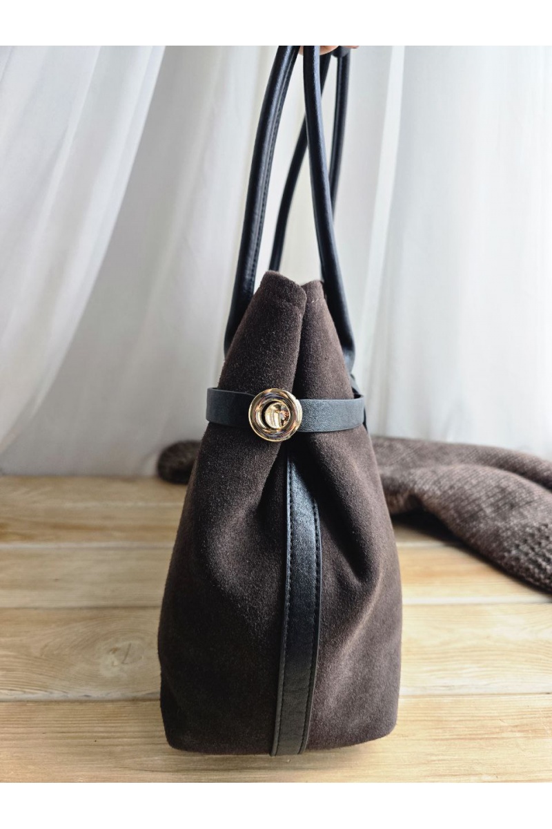 Loro Piana Замшевая сумка 38x26 см