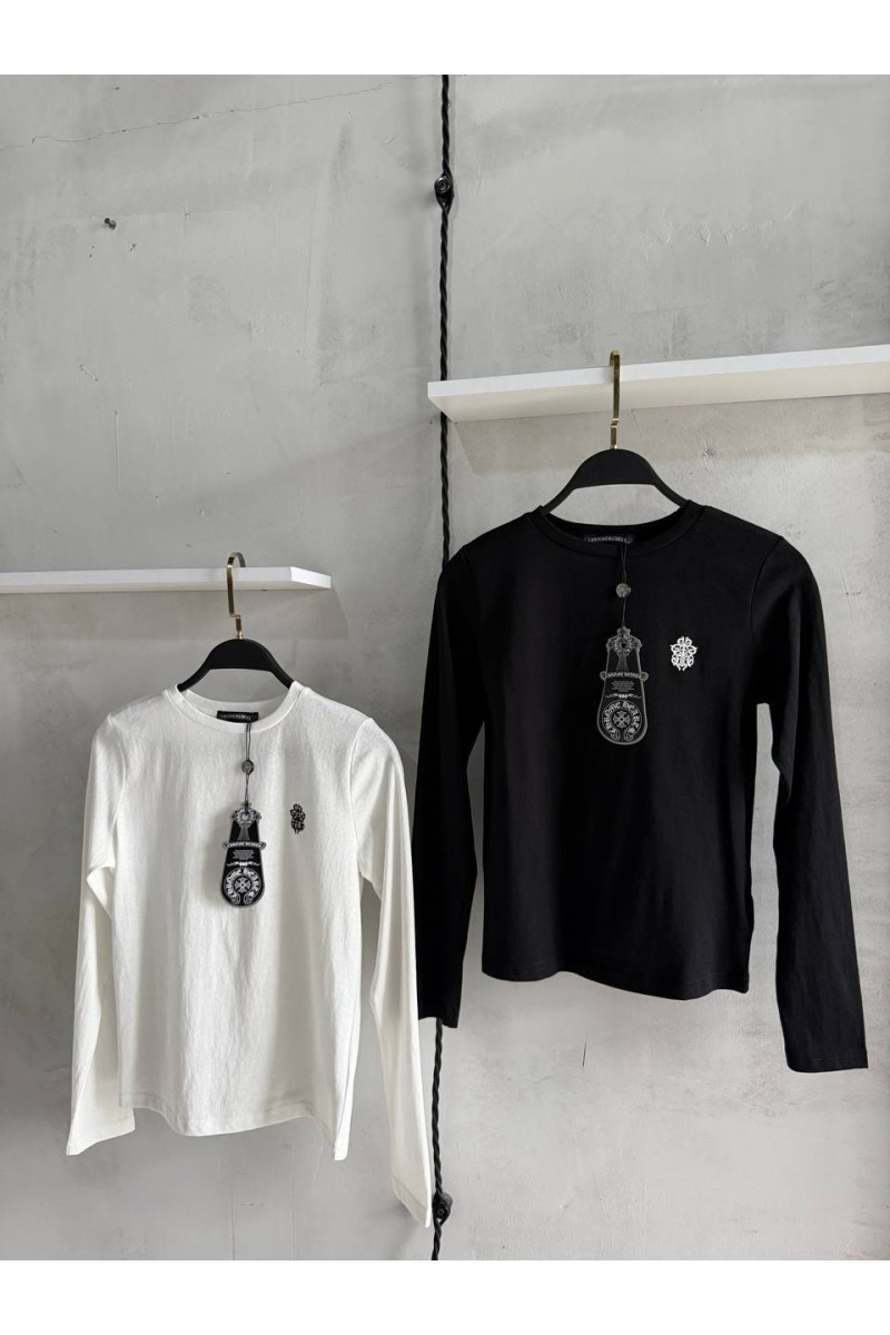 Chrome Hearts Женский белый лонгслив premium