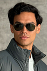 Солнцезащитные очки Aviator Large Metal - Green