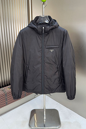 Мужской пуховик logo-plaque - Black