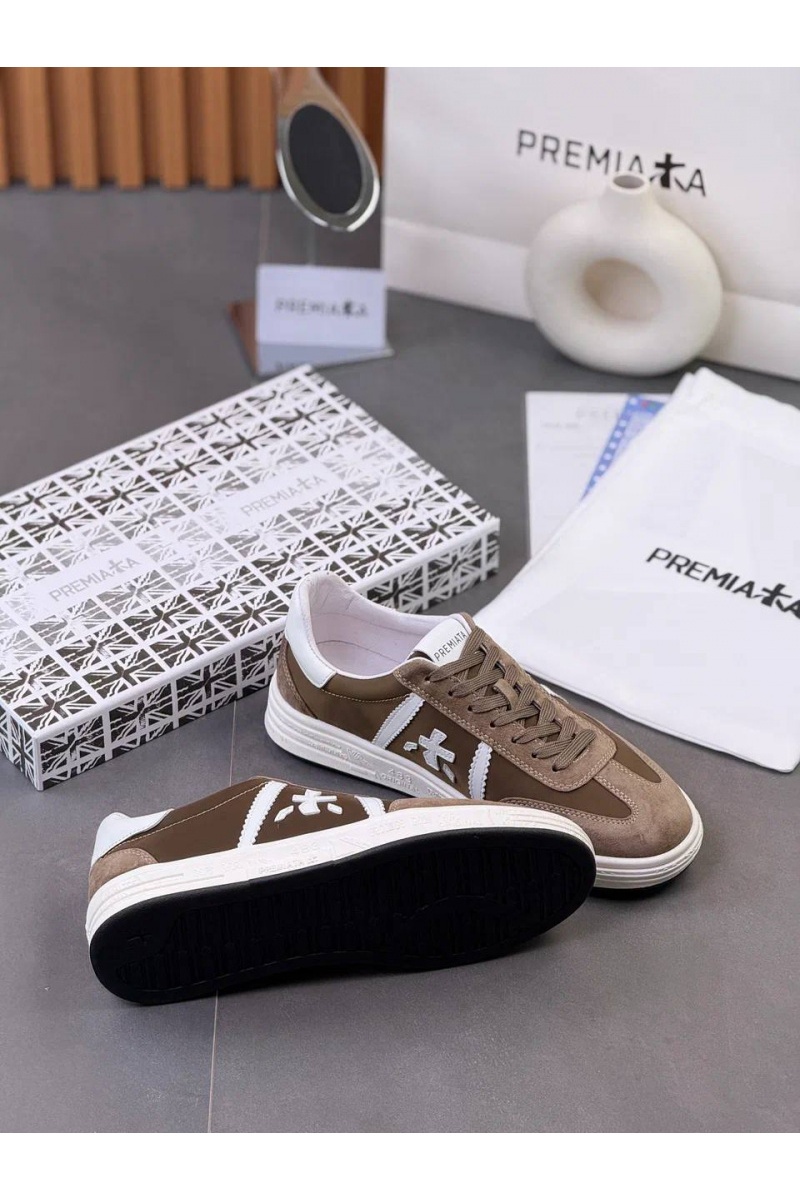 Premiata Комбинированные кроссовки Bonnie - Brown