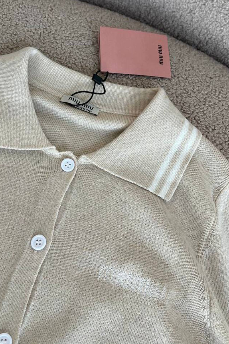 MIU MIU Женский бежевый костюм двойка 