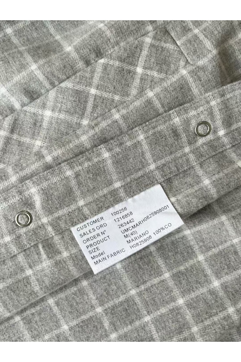Kiton Мужская рубашка Premium - Grey Chequer