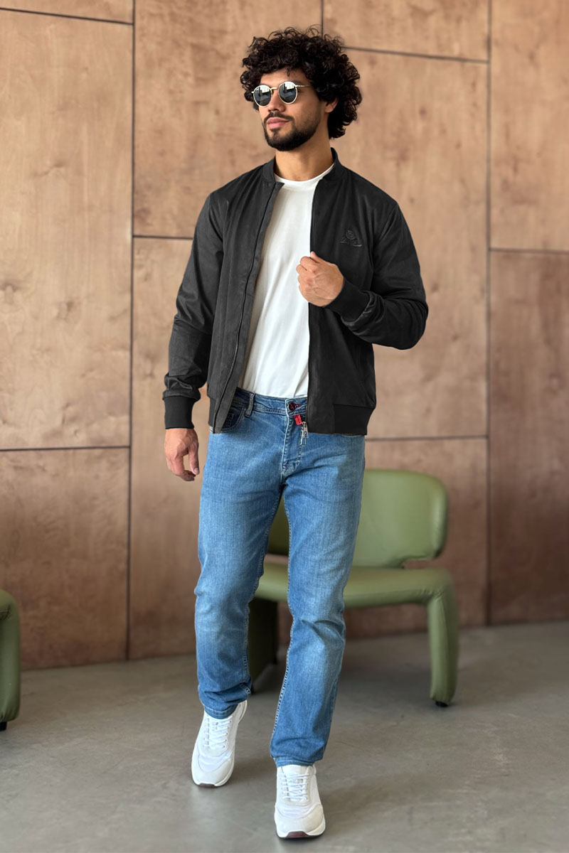 Loro Piana Мужской серый бомбер 