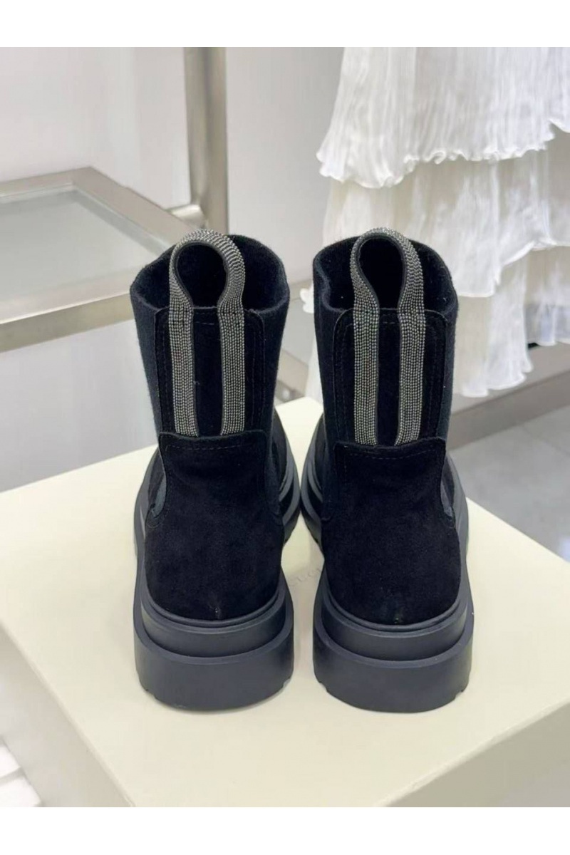 Designer Женские замшевые сапоги premium - Black