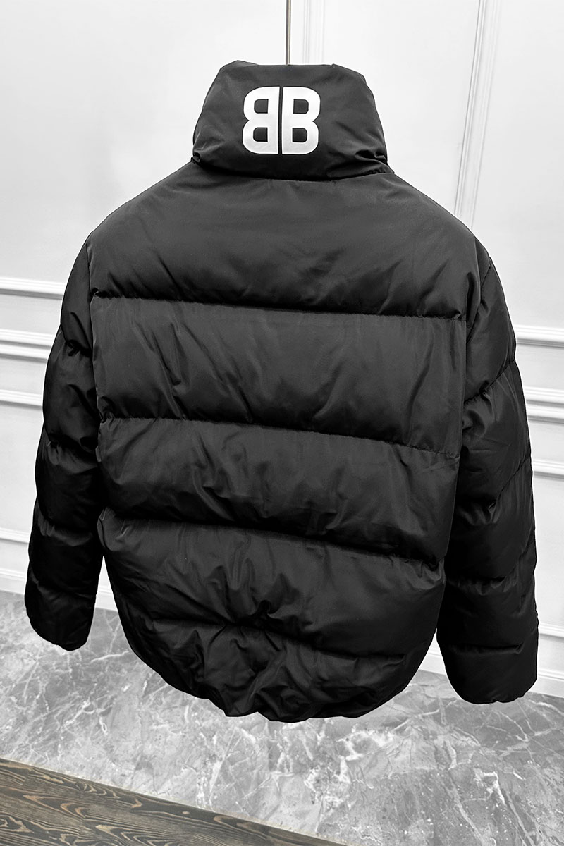 Balenciaga Мужская утеплённая куртка чёрного цвета