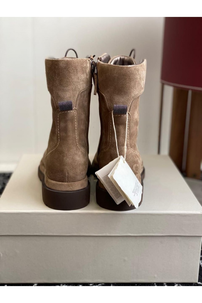 Designer Женские замшевые ботинки Premium - Brown