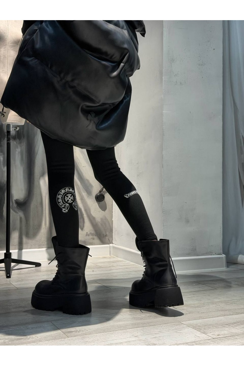 Chrome Hearts Женские утеплённые леггинсы premium