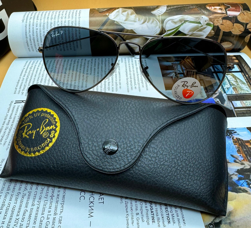 Ray Ban Солнцезащитные очки Aviator Large Metal