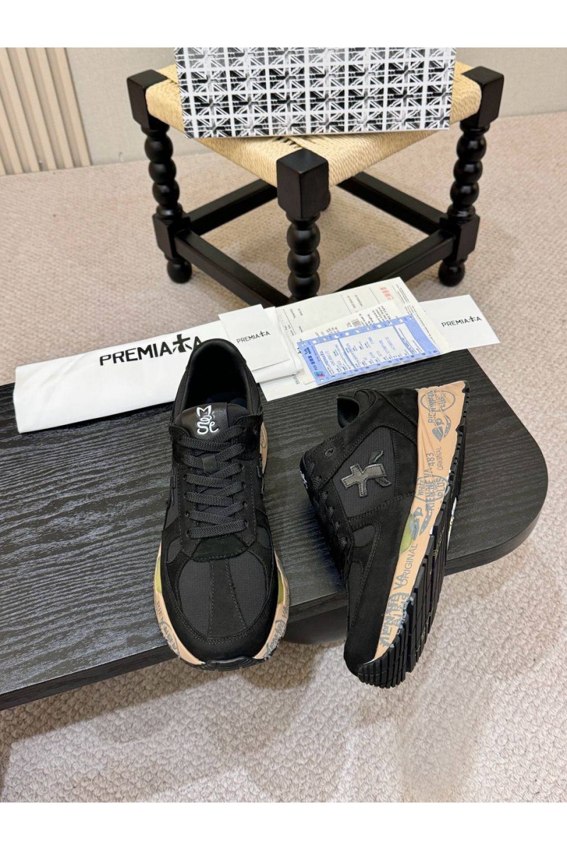 Premiata Мужские кроссовки Mase - Black