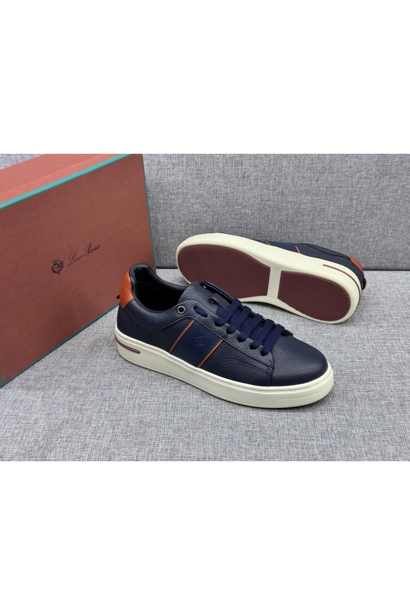 Loro Piana Мужские кожаные кроссовки 