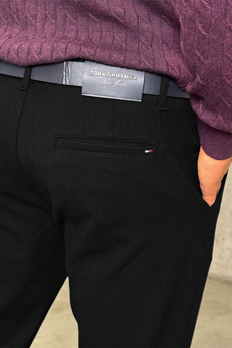 Tommy Hilfiger Мужские брюки narrow leg - Black