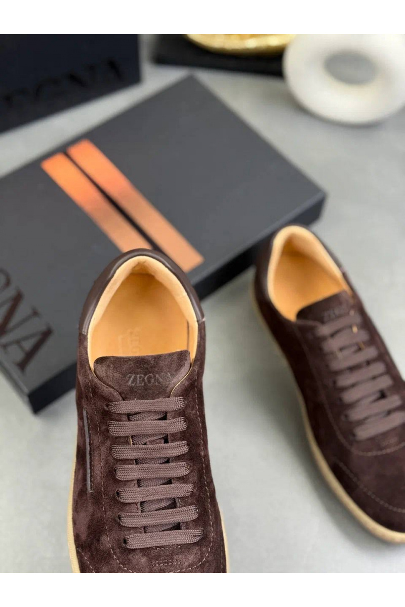 Zegna Мужские замшевые кроссовки "232"