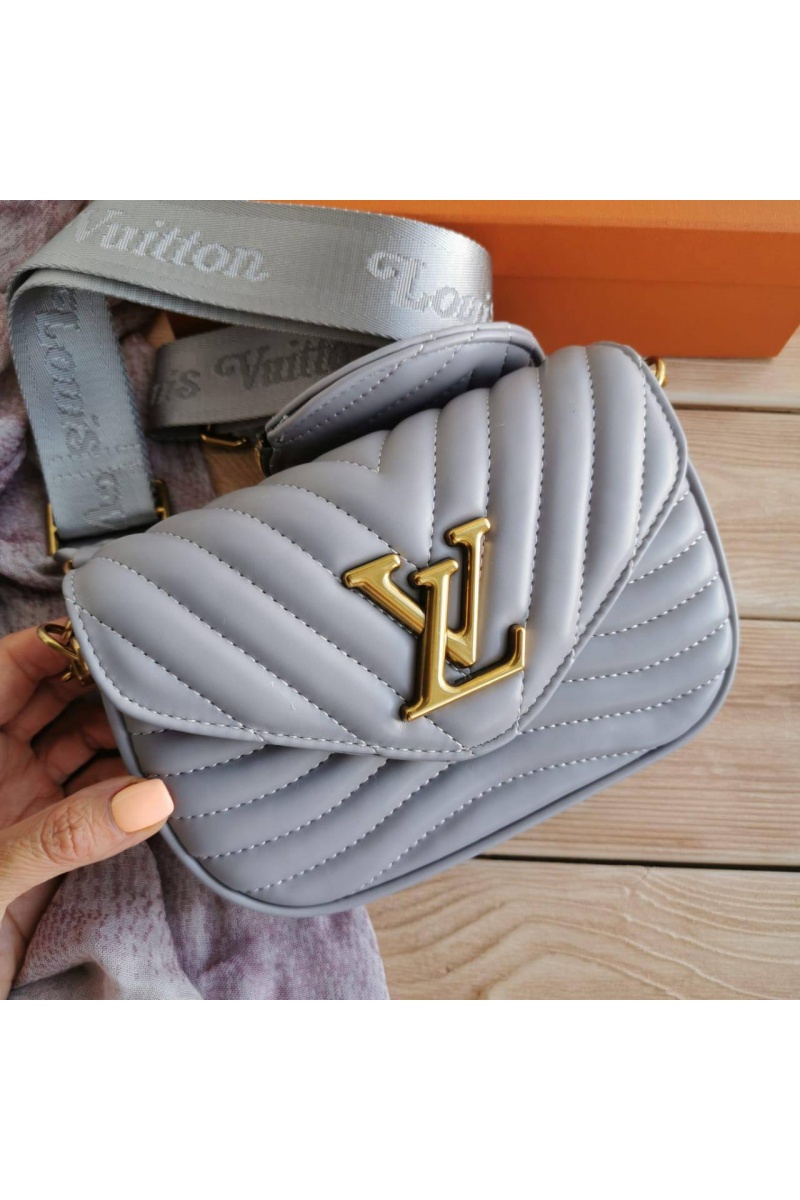 Lоuis Vuittоn Кожаная сумка Mini Pochette 16x12 см - Grey