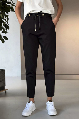 Женские брюки чёрного цвета premium