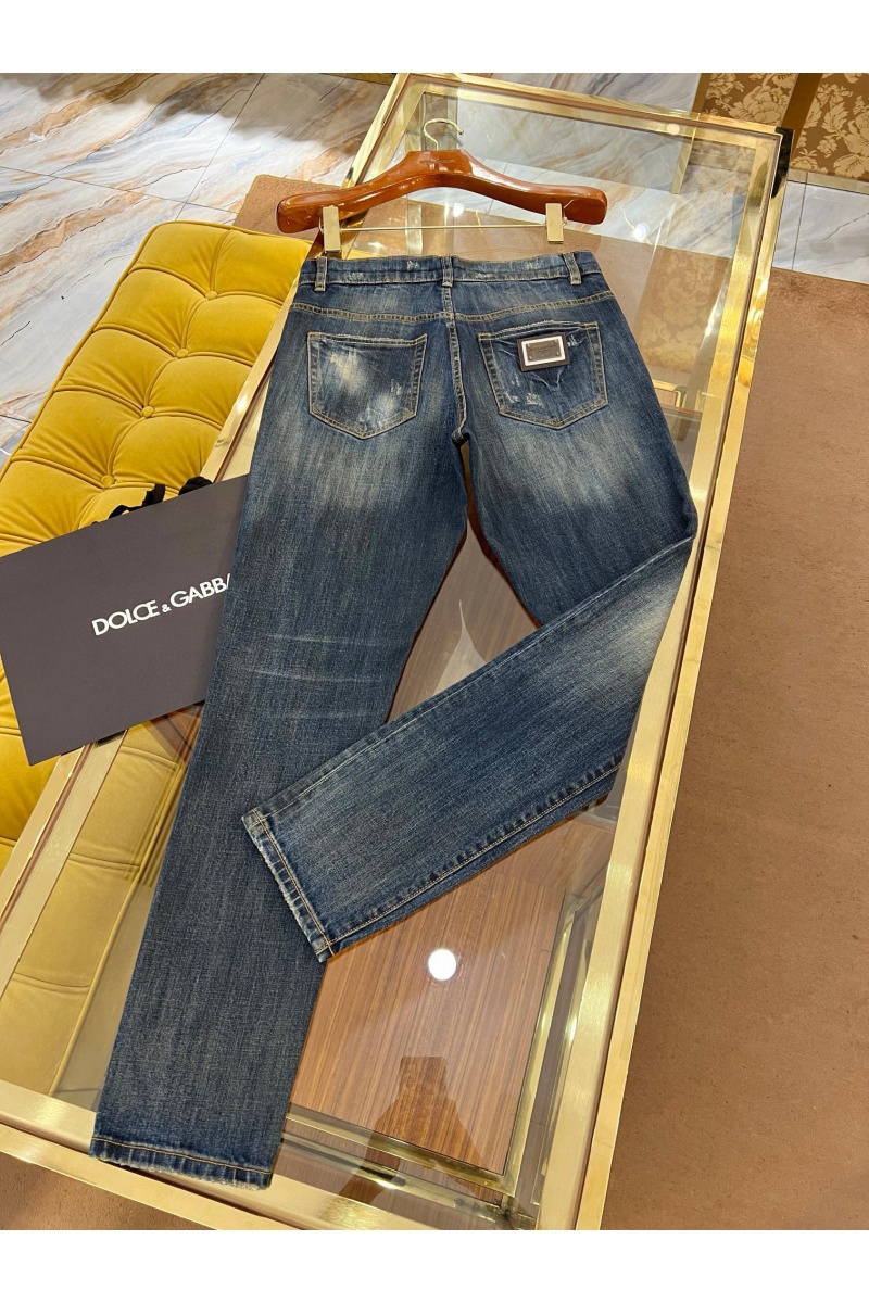 Dоlсе & Gаbbаnа Мужские синие джинсы skinny fit Premium