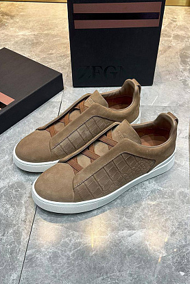 Мужские кроссовки Triple Stitch Alligator - Brown
