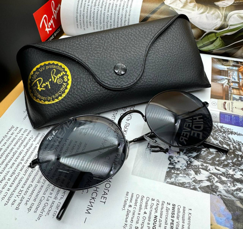 Ray Ban Солнцезащитные очки Oval Metal - Black