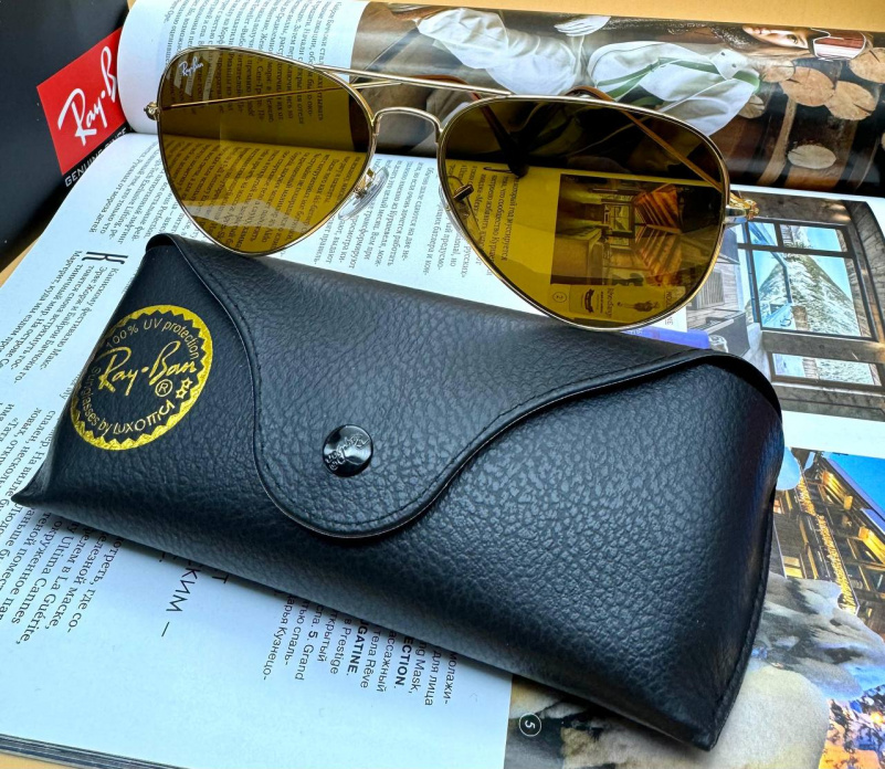 Ray Ban Солнцезащитные очки Aviator Large Metal