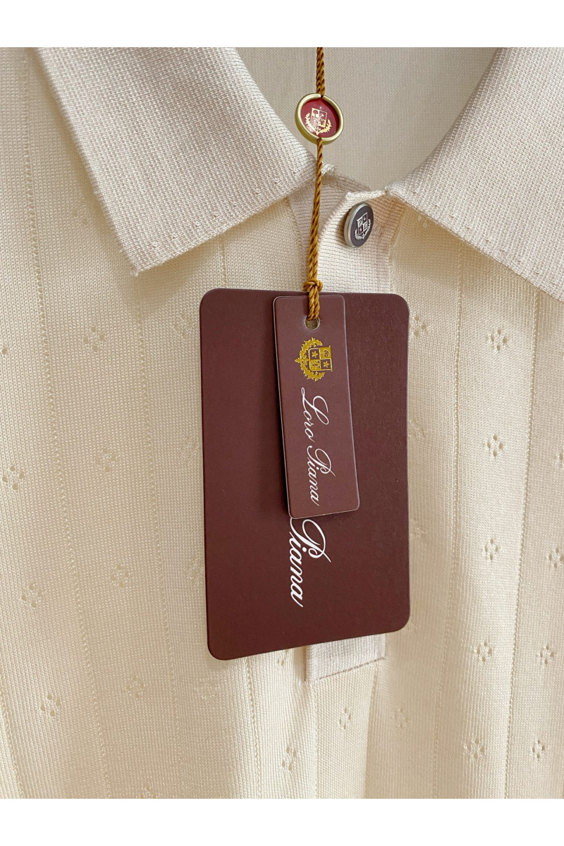 Loro Piana Мужское бежевое поло premium