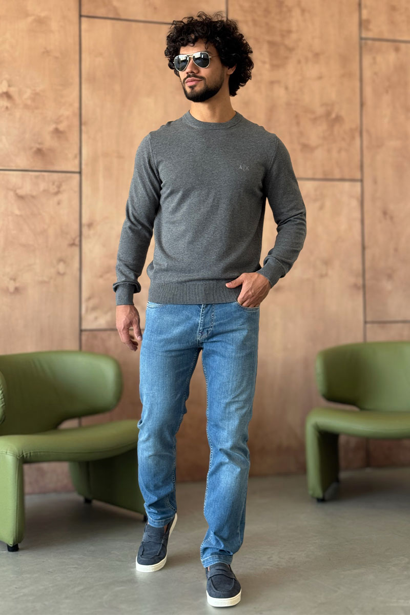 Emporio Armani EA7 Мужская серая кофта 