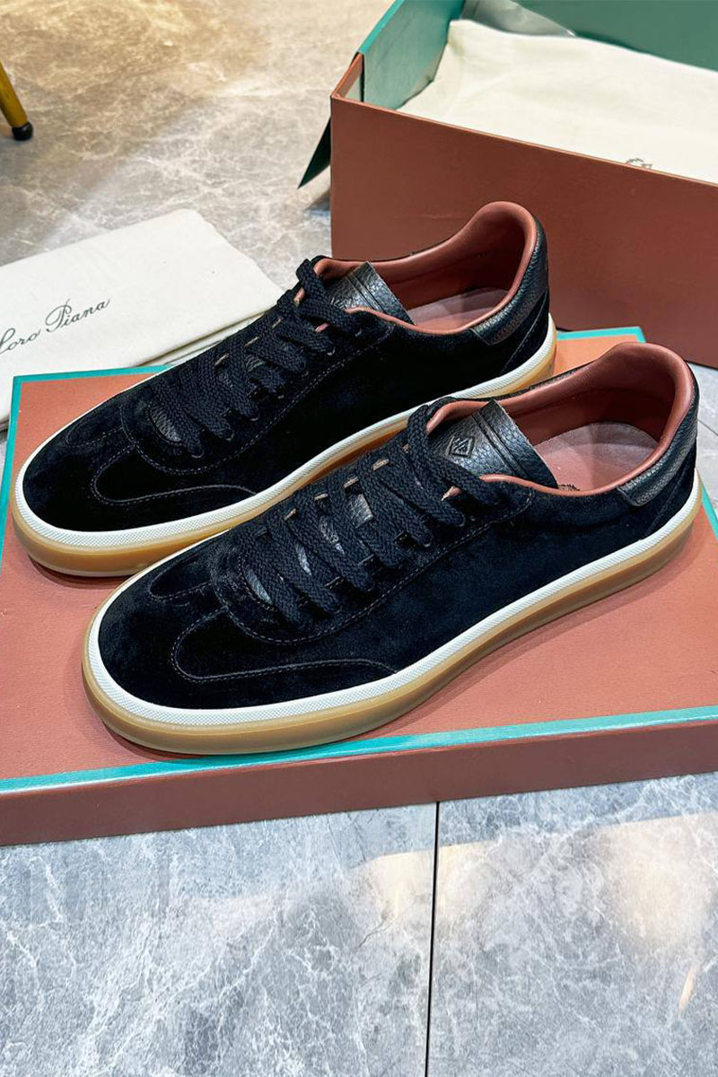 Loro Piana Мужские замшевые кроссовки Tennis Walk