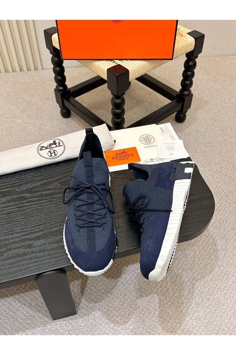 Hermes Текстильные кроссовки lift slip-on