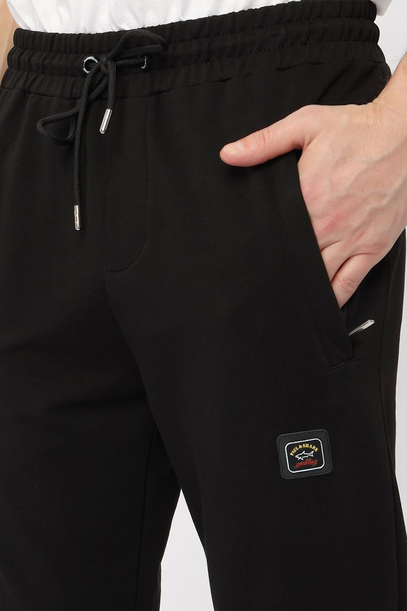 Paul & Shark Чёрные спортивные штаны logo-patch