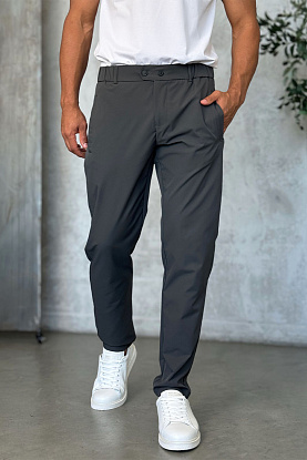 Мужские брюки цвета хаки slim fit 