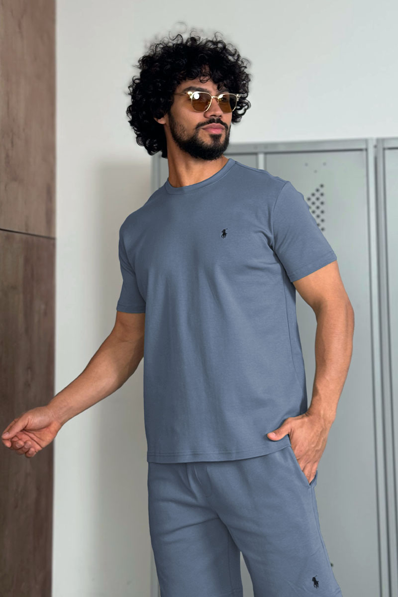 Polo Ralph Lauren Мужская синяя футболка 