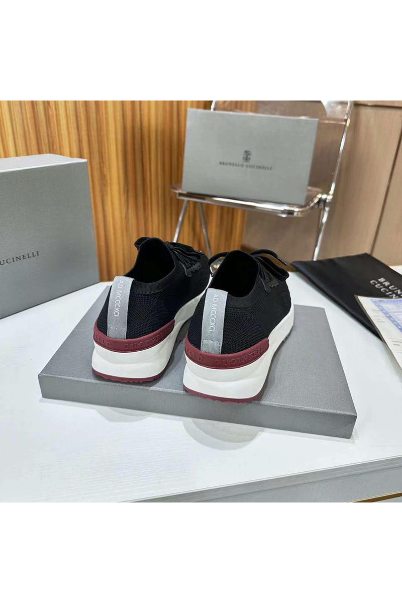 Designer Мужские кроссовки Calfskin Runners - Black