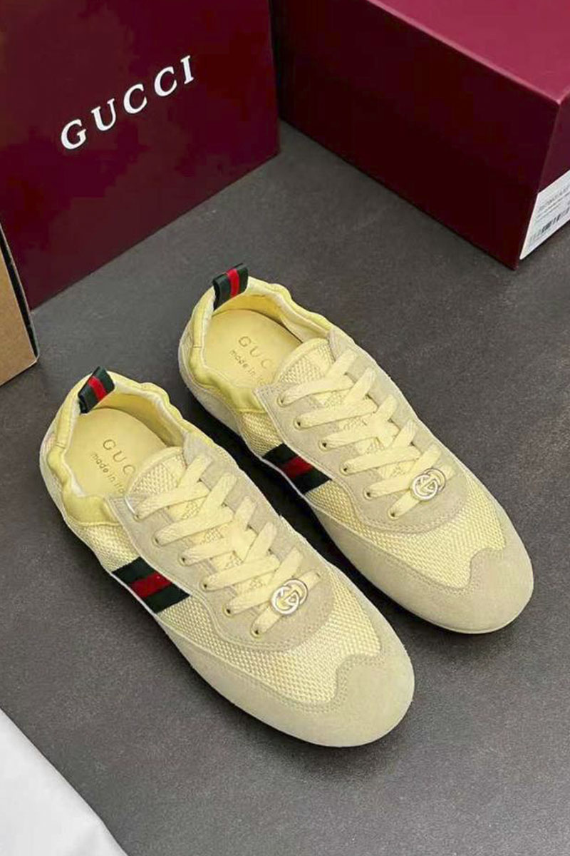 Gucci Женские кроссовки GG Shift premium
