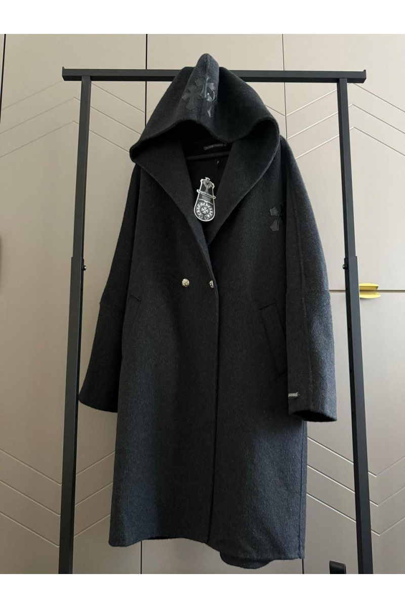 Chrome Hearts Женское пальто с капюшоном premium - Grey