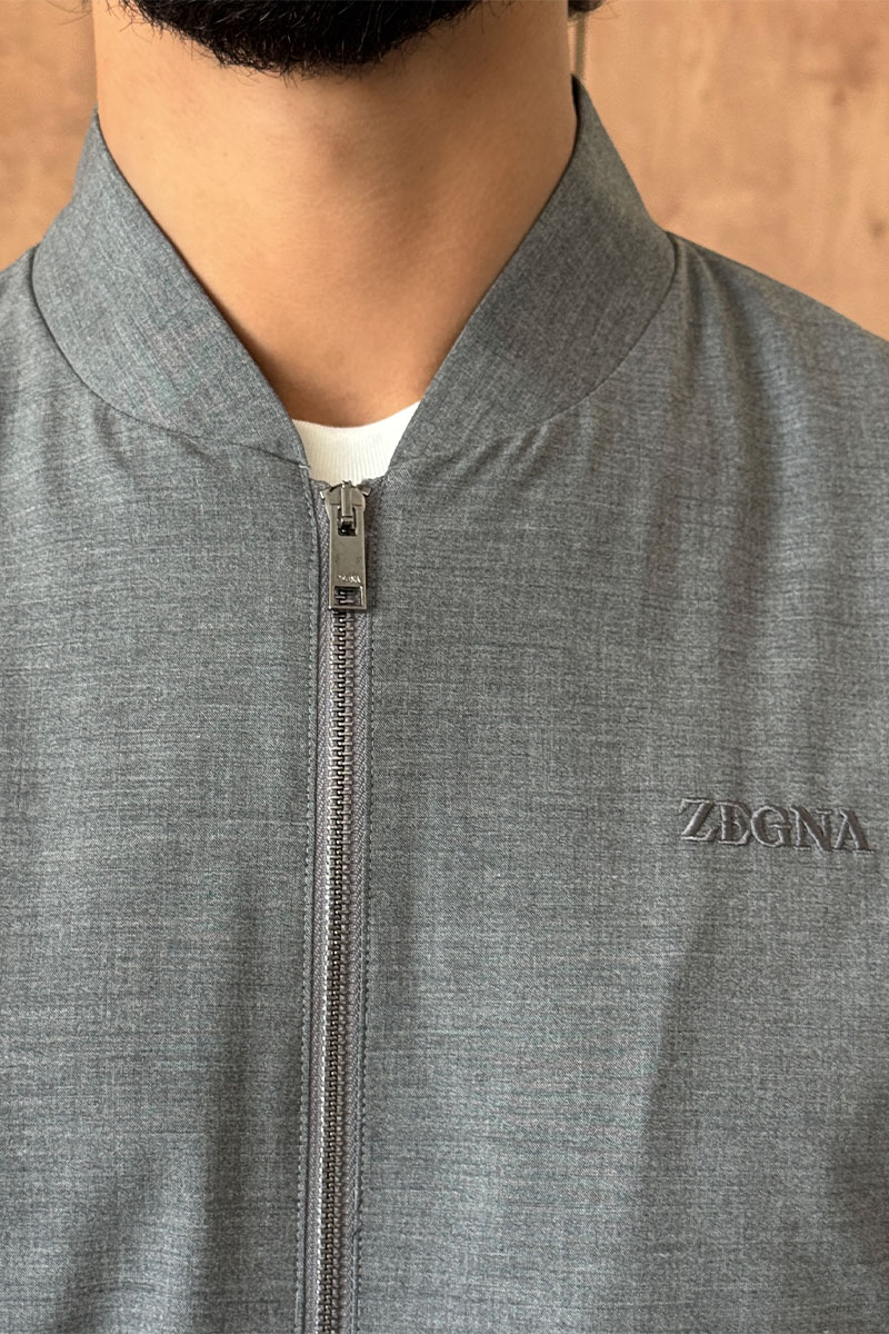 Zegna Мужская серая куртка 
