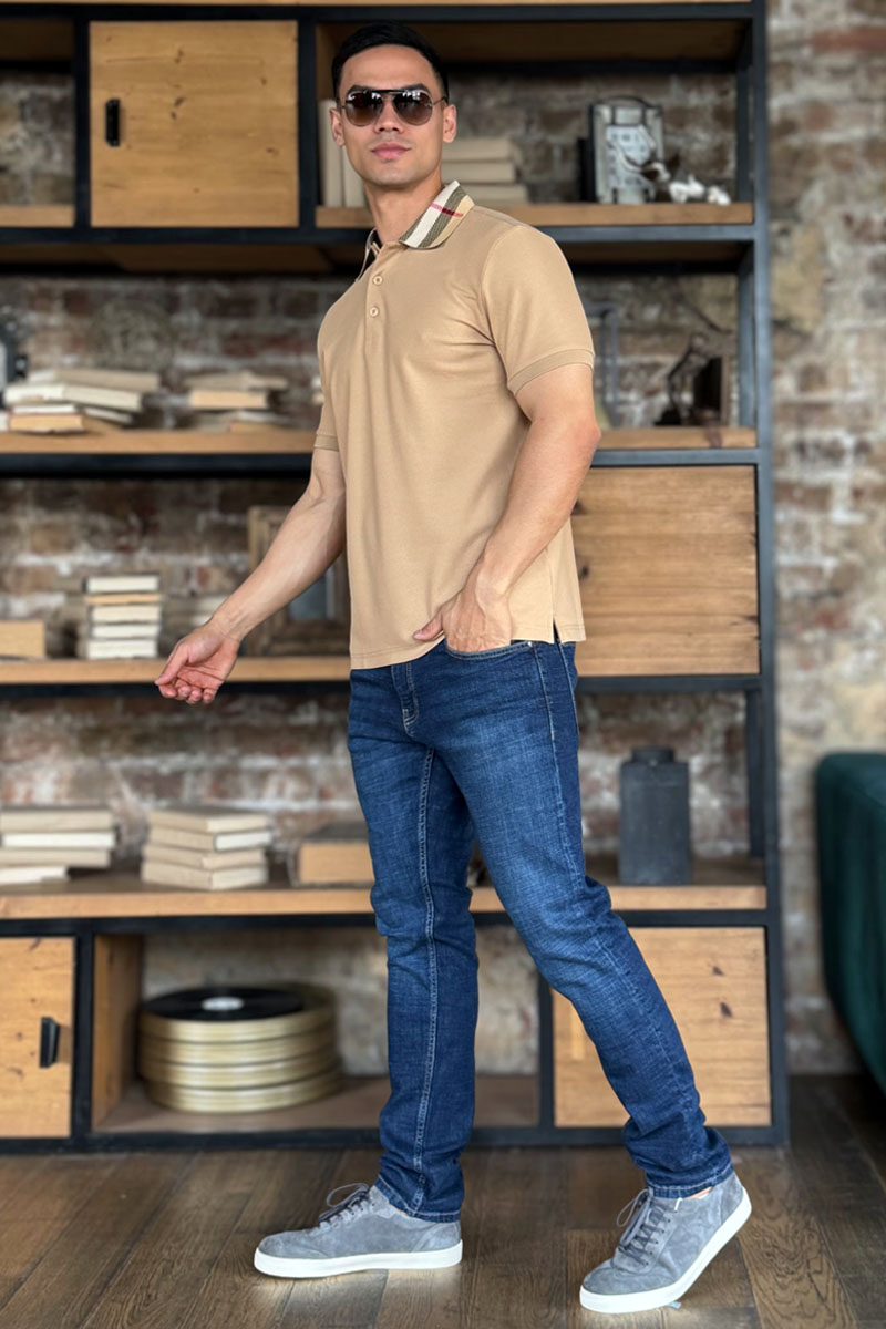 Burberry Мужское поло Premium - Beige