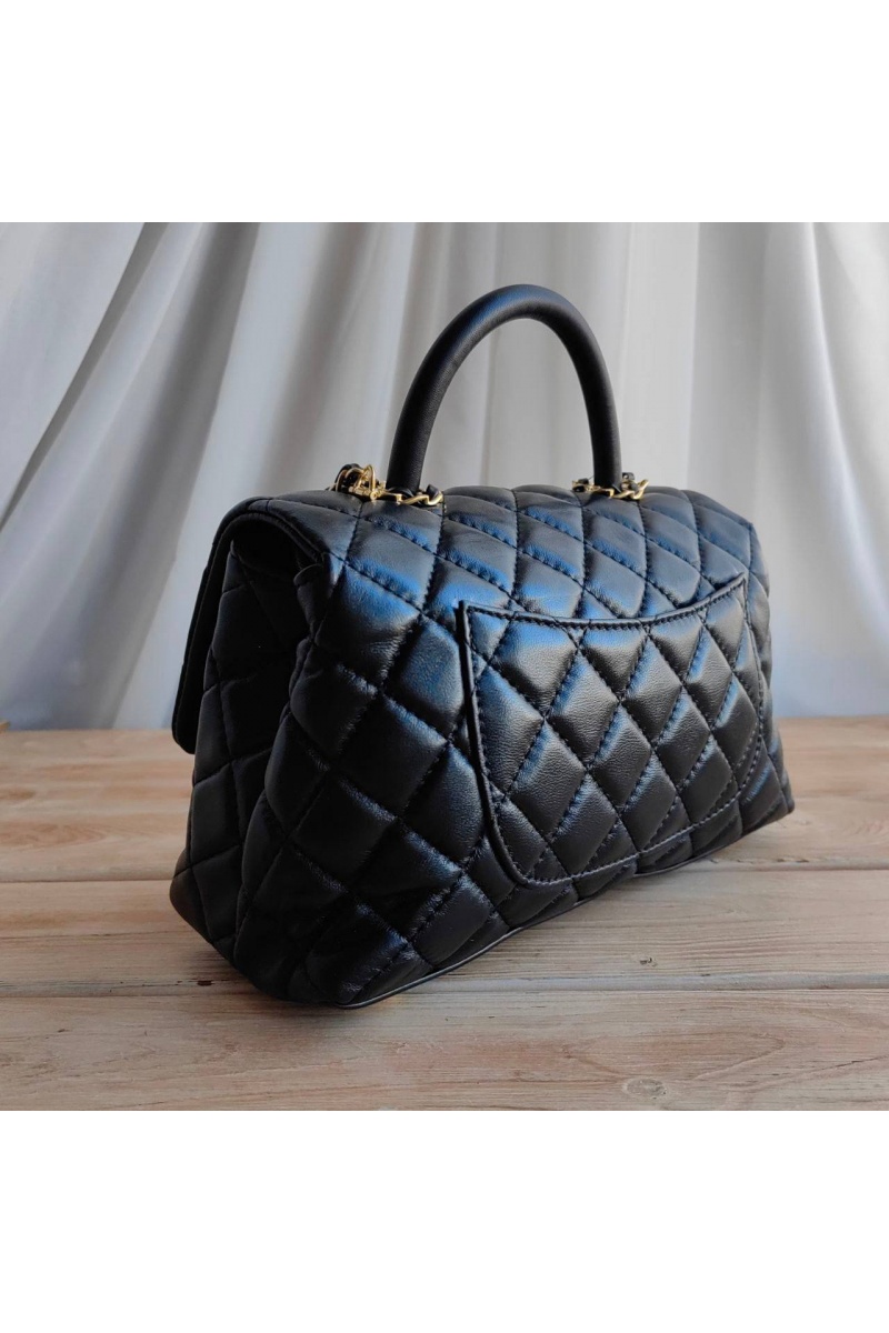 Chаnеl Женская кожаная сумка 25x15 см (2 расцветки)