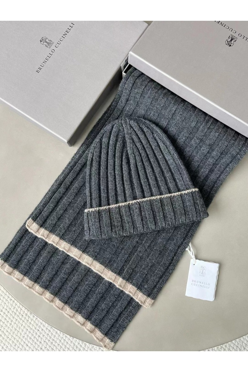 Designer Кашемировый шарф Premium - Dark Grey 