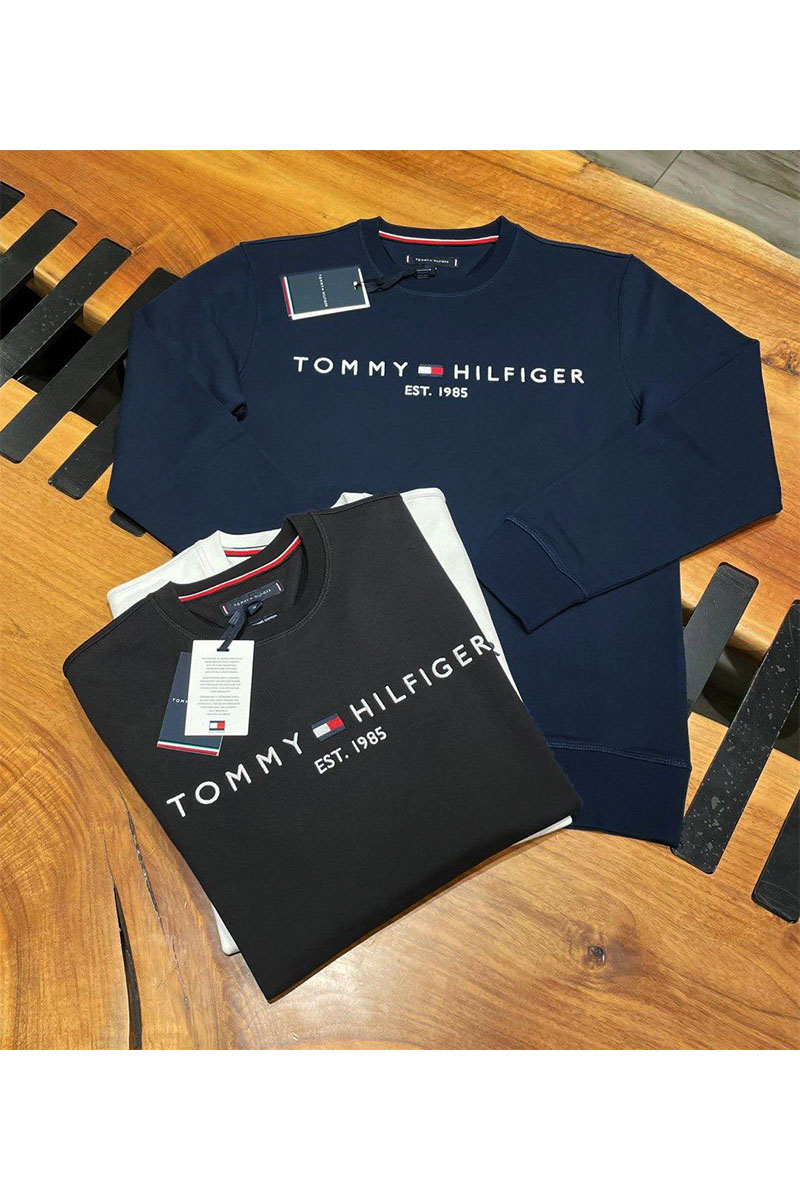 Tommy Hilfiger Свитшот белого цвета logo-embroidered 