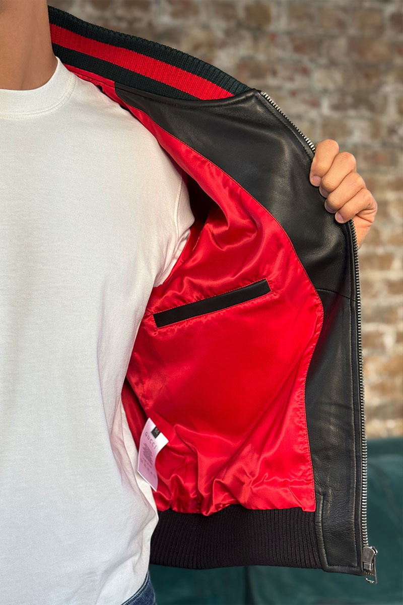 Gucci Кожаная куртка premium