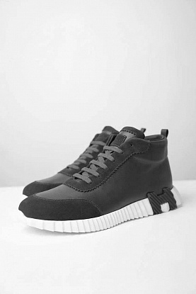 Кроссовки с мехом Bouncing high-top - Grey
