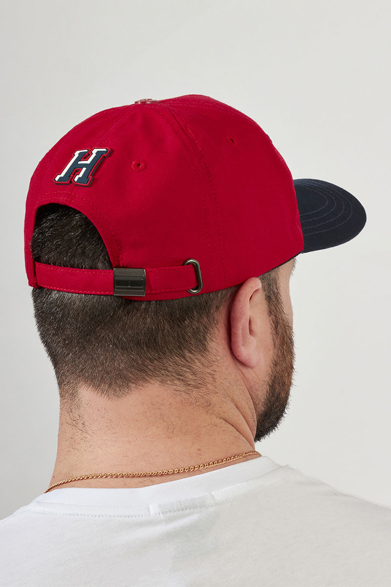 Tommy Hilfiger Мужская красная бейсболка logo-embroidered