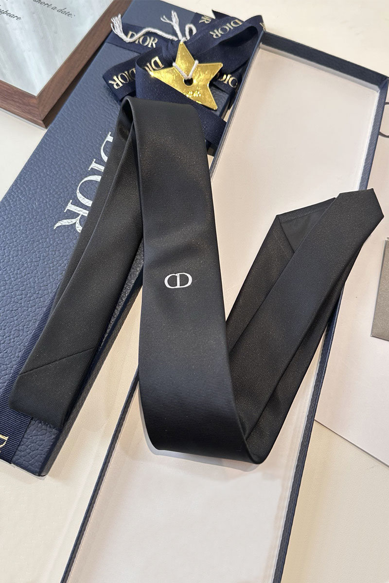 Dior Галстук logo-embroidered premium - Black