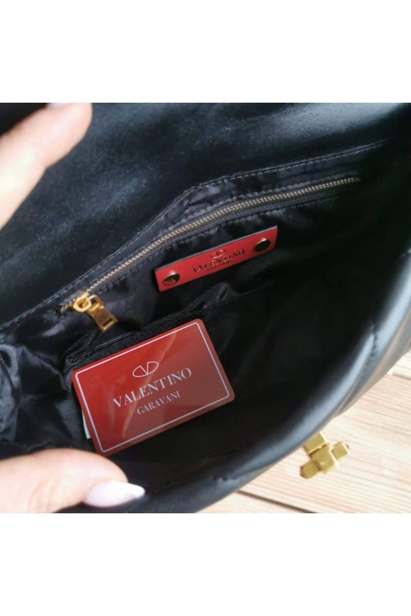 Valentino Женская сумка Roman Stud 25x14 см - Black