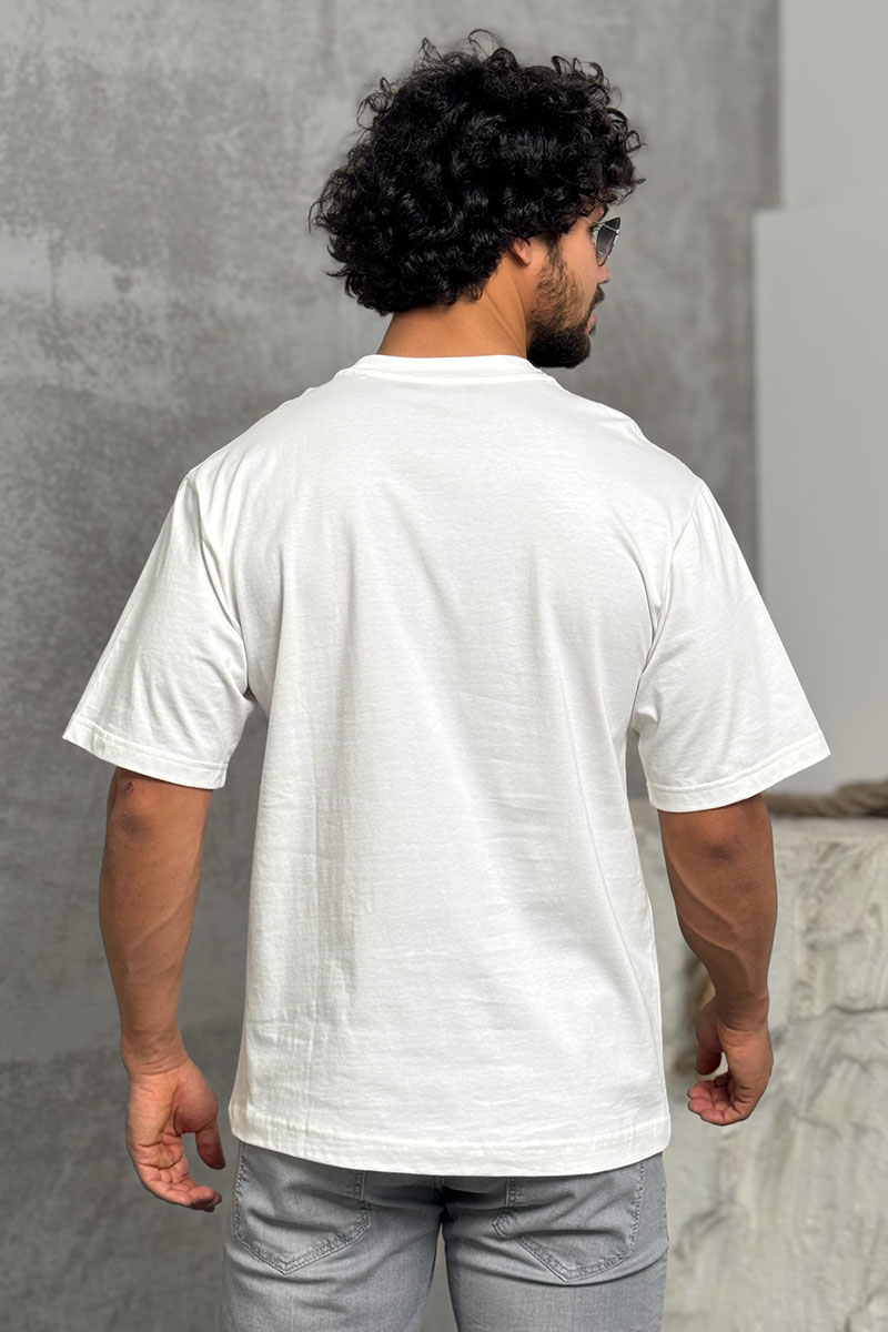 Dоlсе & Gаbbаnа Белая оверсайз футболка logo-plaque