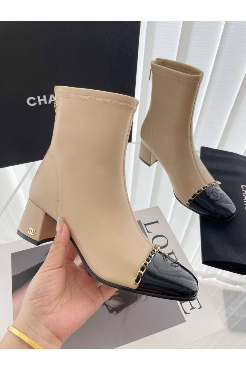 Chаnеl Женские кожаные сапоги premium