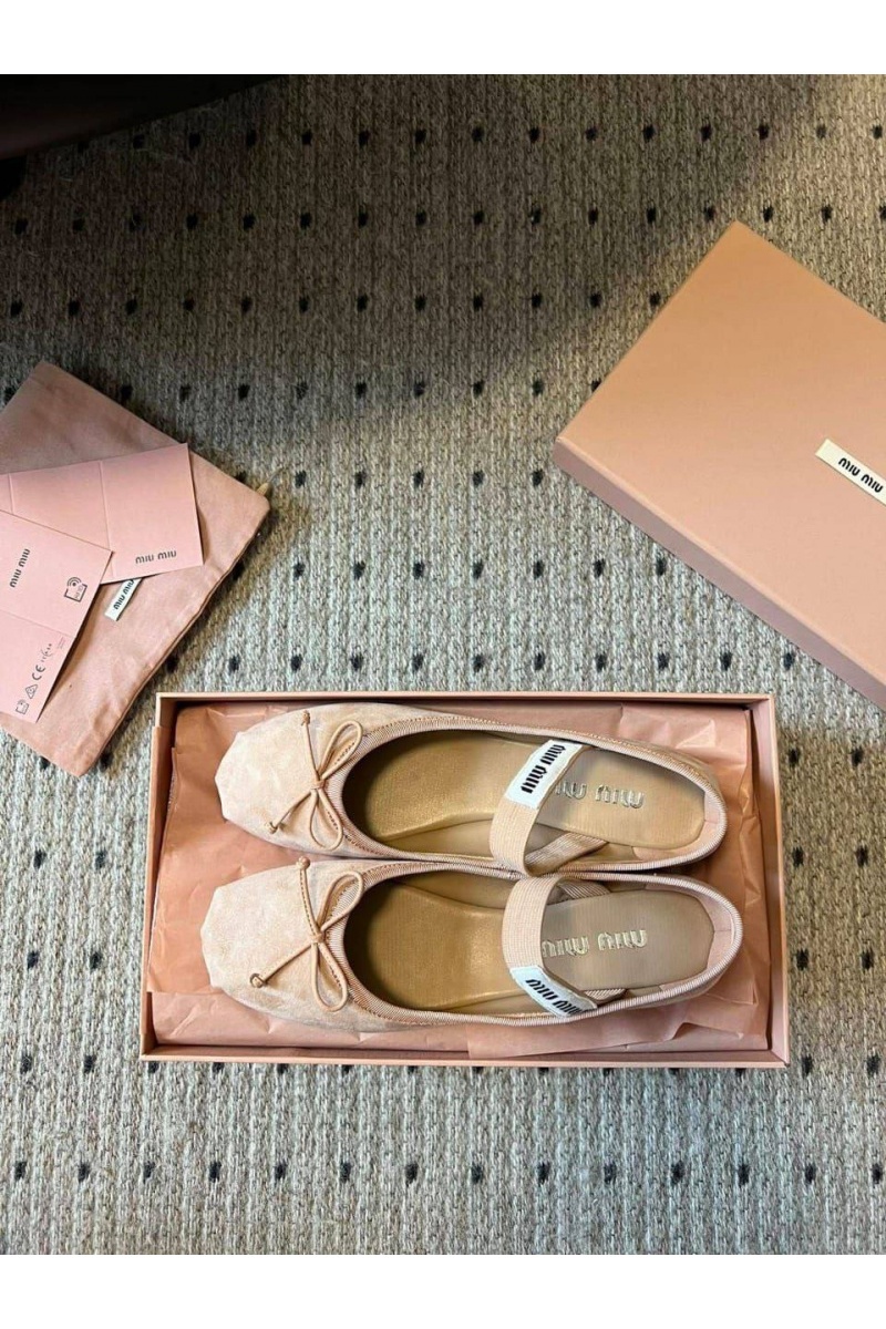 MIU MIU Женские замшевые балетки premium