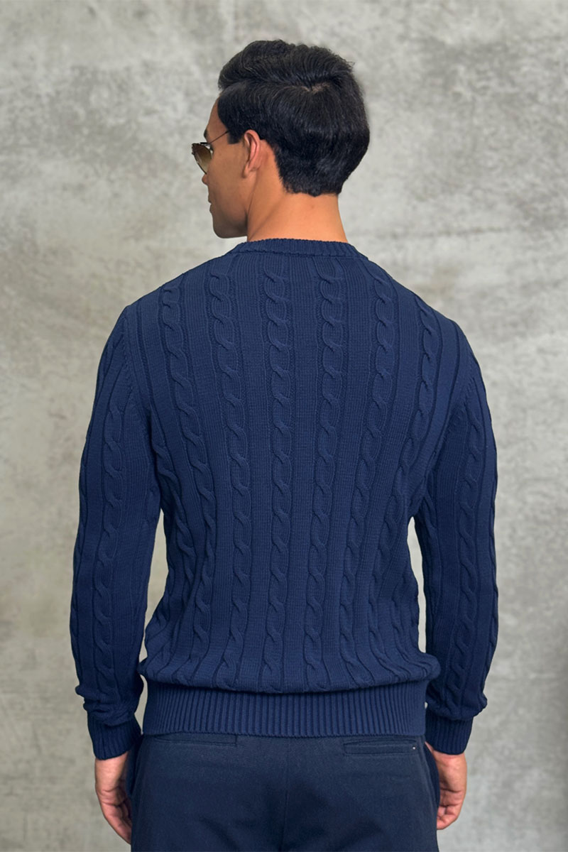 Polo Ralph Lauren Мужской свитер cable-knit - Navy