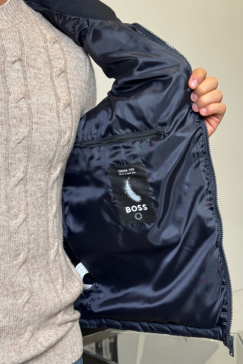 Hugо Воss Мужской тёмно-синий жилет 