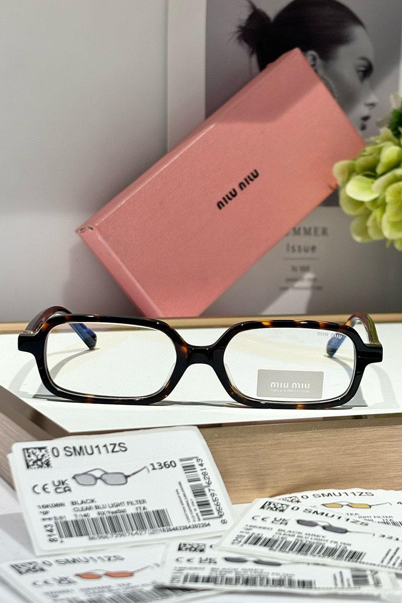 MIU MIU Женские очки с леопардовой оправой